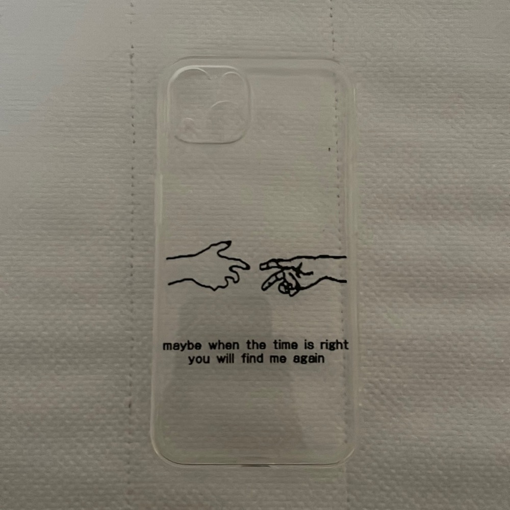 Clear iPhone 13 Case | “Maybe When The Time Is Right You’ll Find Me Again”